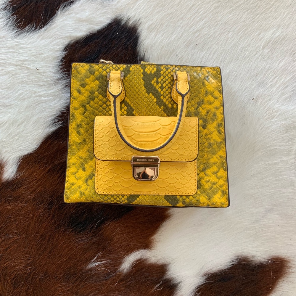 Michael Kors snake print bag
